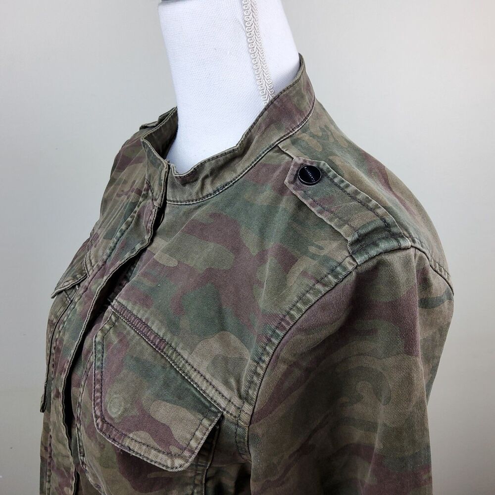 Sanctuary Anthropologie Women's Camo Camouflage Lightweight Jacket Size S - Picture 4 of 7